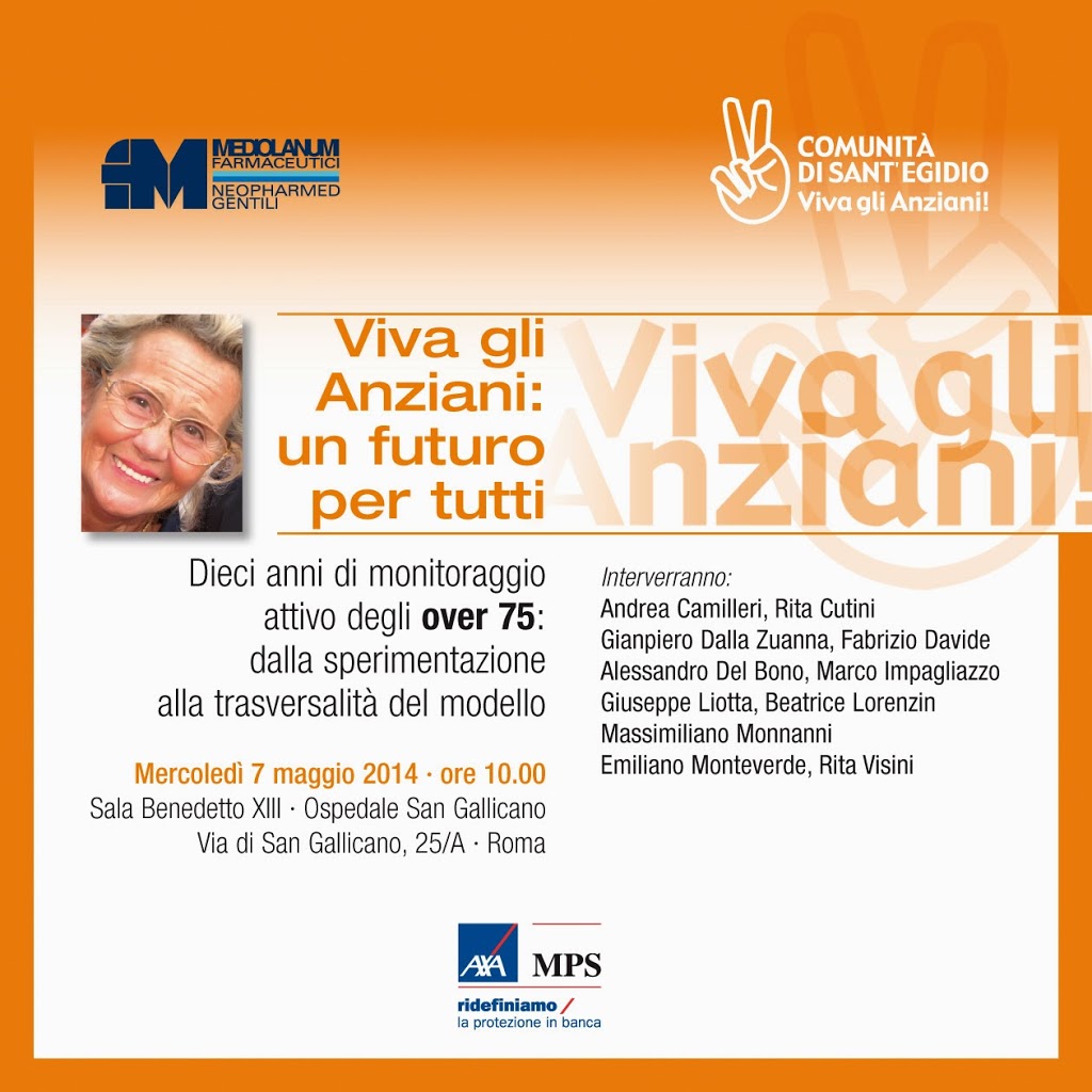 Viva gli Anziani: un futuro per tutti.  Convegno a Roma per i dieci anni del Programma “Viva gli Anziani!”