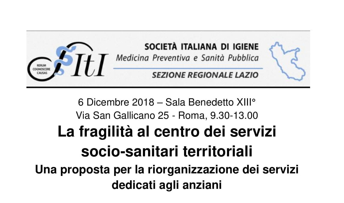 La fragilità al centro dei servizi socio-sanitari territoriali