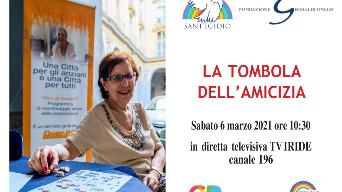 Tombola dell’amicizia a Napoli via TV per 500 anziani, sabato 6 marzo 10.30